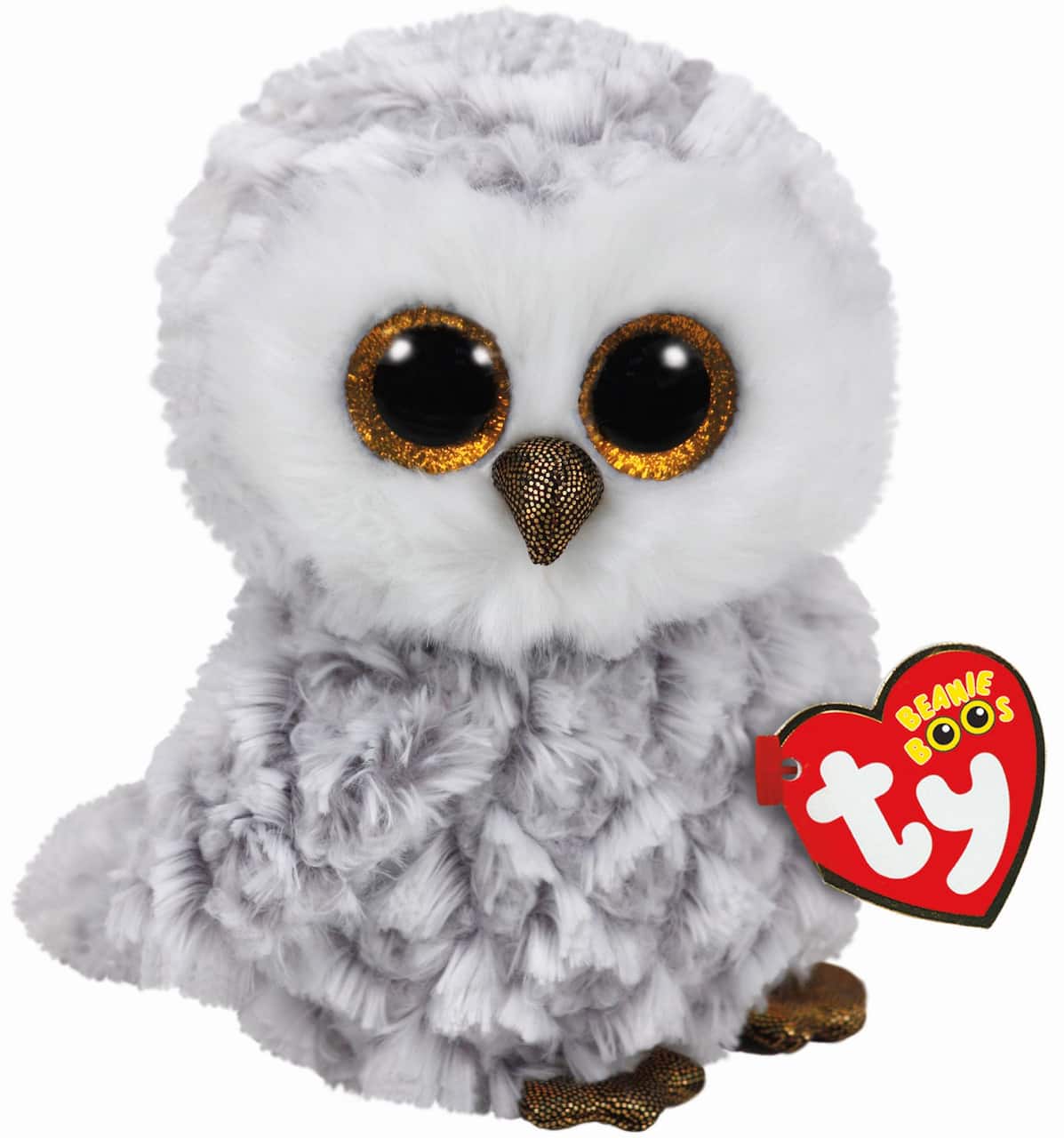 Owlette la chouette blanche Beanie Boos de Ty, taille moyenne